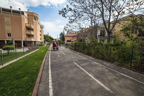 La pista ciclabile