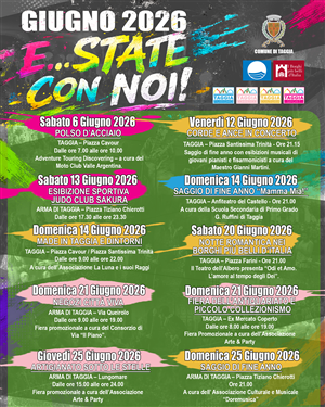 Calendario eventi GIUGNO 2026