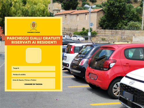 Cartellini per i parcheggi gialli gratuiti riservati ai residenti: ritiro a partire dal 14 luglio 2025