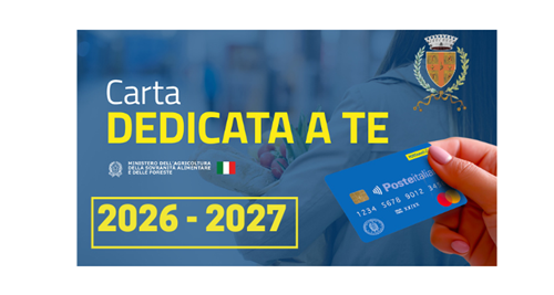 Carta Dedicata a Te 2026-2027